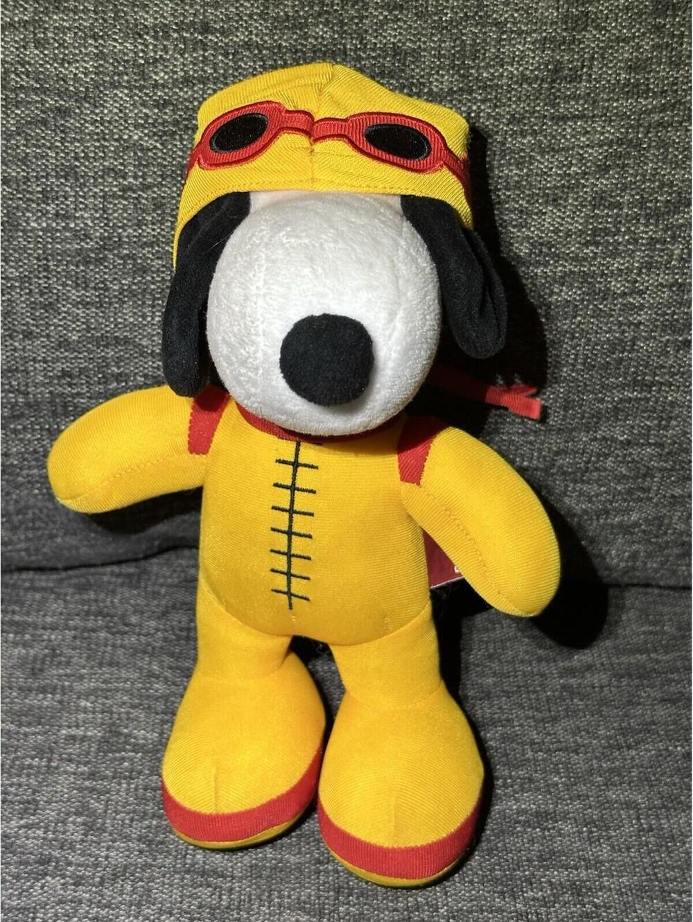 Aurora Peanuts Astronaut Snoopy Plush Toy Orange Space Suit No Helmet